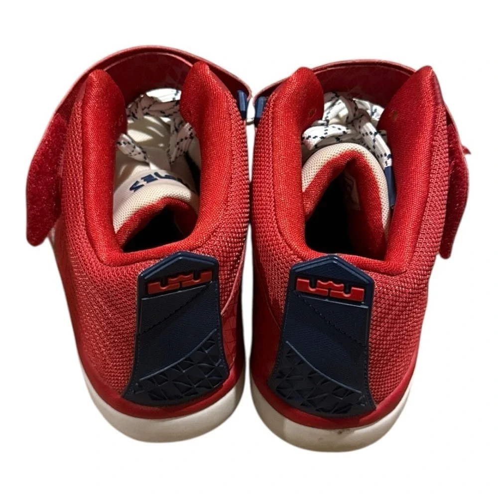 NIKE Kids Red and White Sneakers